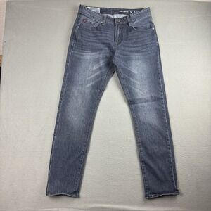 MBX Jeans Mens Size 32x32 Blue Slim Fit Straight Dark Wash Denim Stretch
